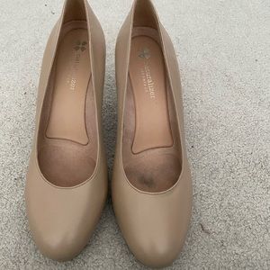 Nude Leather Naturalized Heels